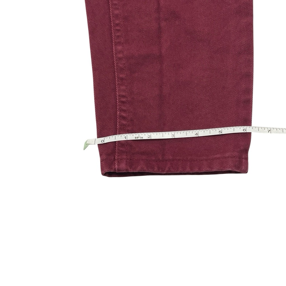 Vtg Lee Straight Leg Jeans Women's Sz 9 Med Red Denim 25x30 100% Cotton USA - Picture 14 of 15